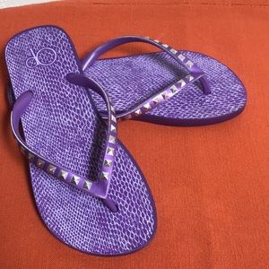OP Purple Studded Flip Flops.  Size 5.5